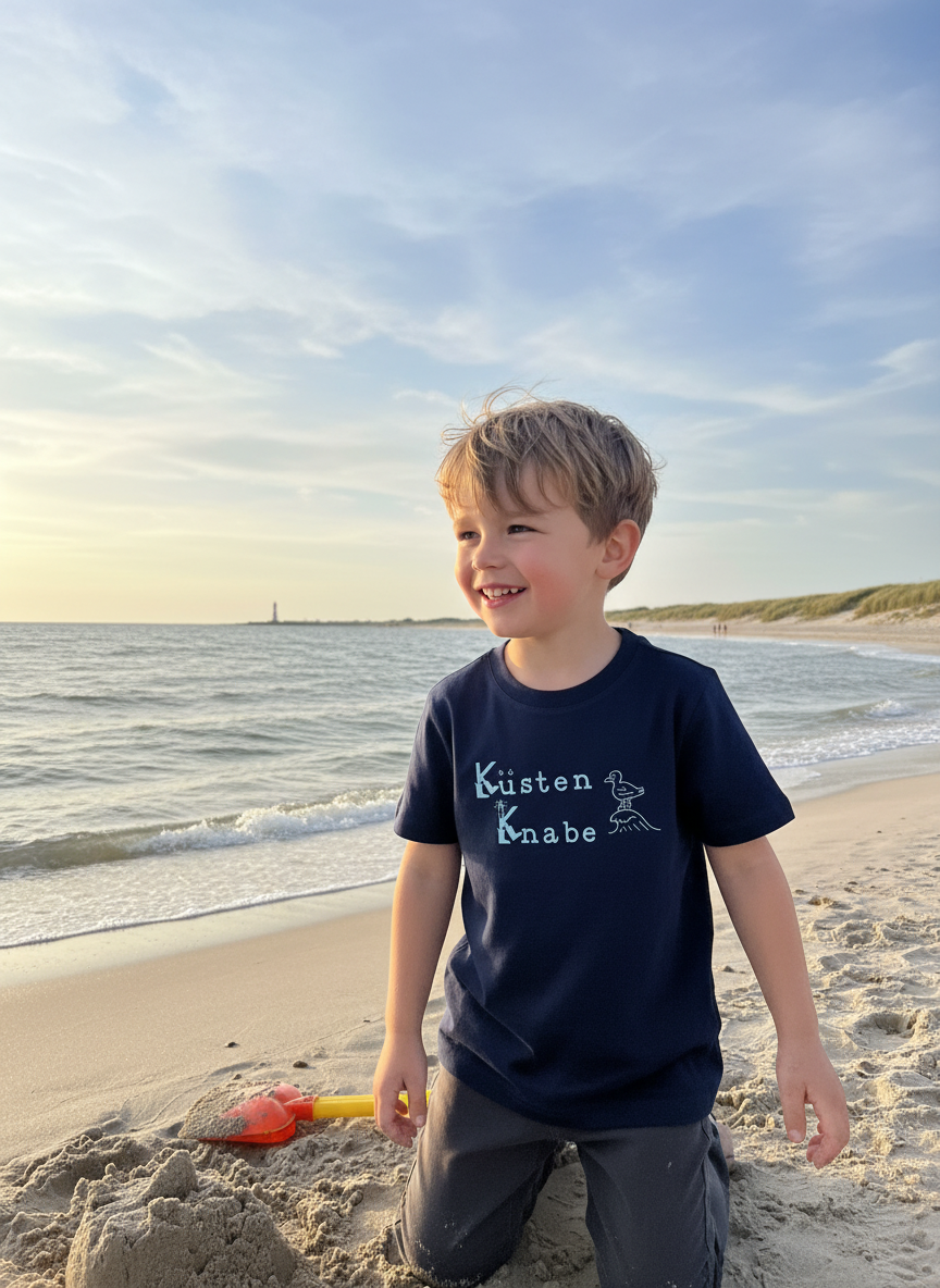 Küstenknabe Kinder T-Shirt Nordsee & Ostsee Shirt für Jungen