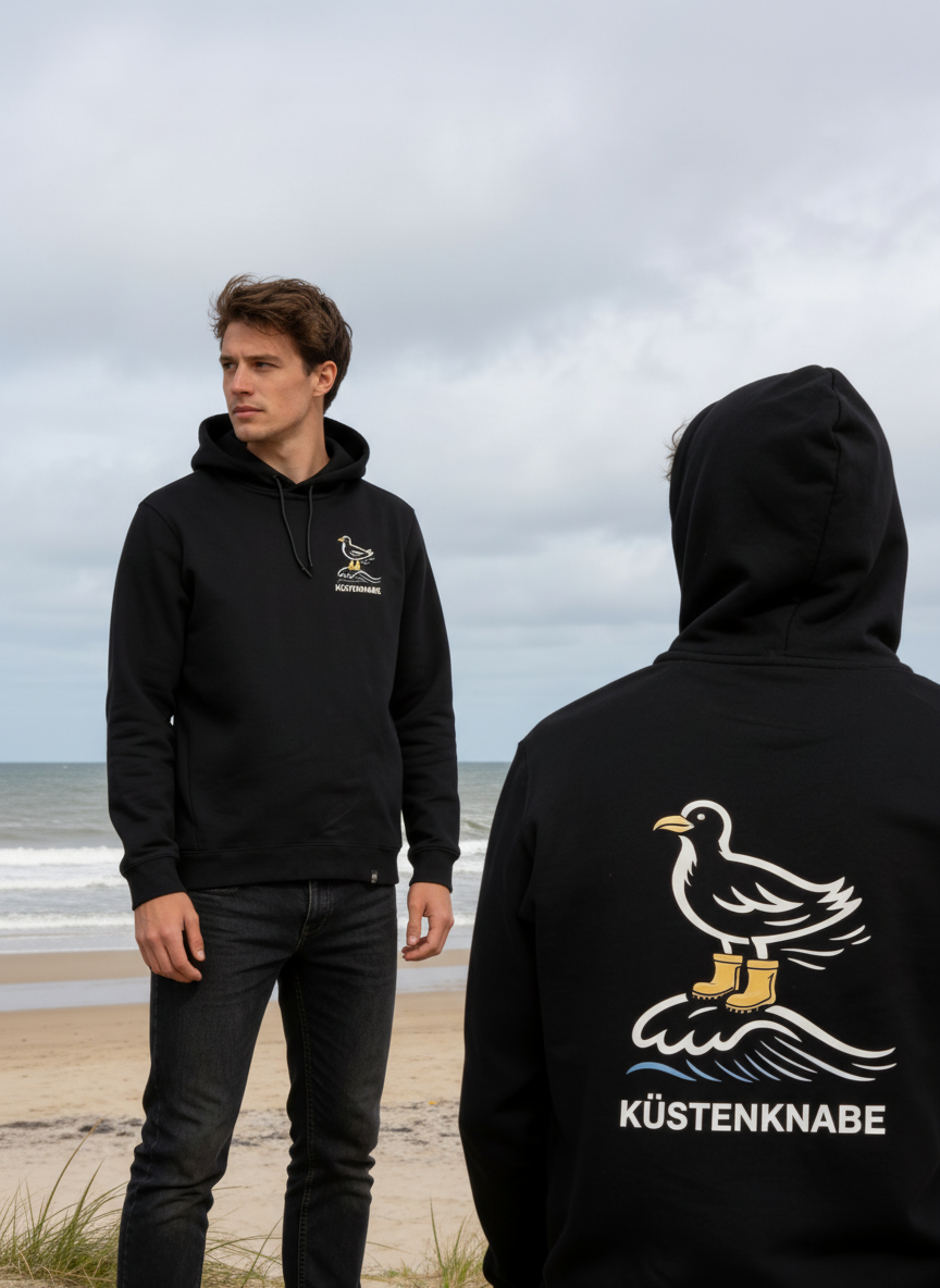 Maritimer Küstenknabe Hoodie Nordsee Ostsee Ostfriesland