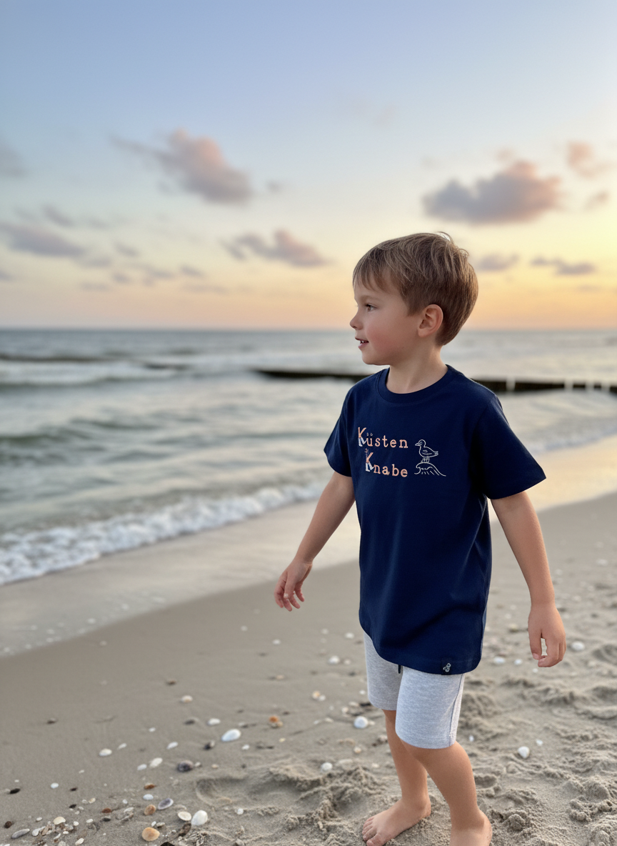 Küstenknabe Kinder T-Shirt Nordsee & Ostsee Shirt für Jungen