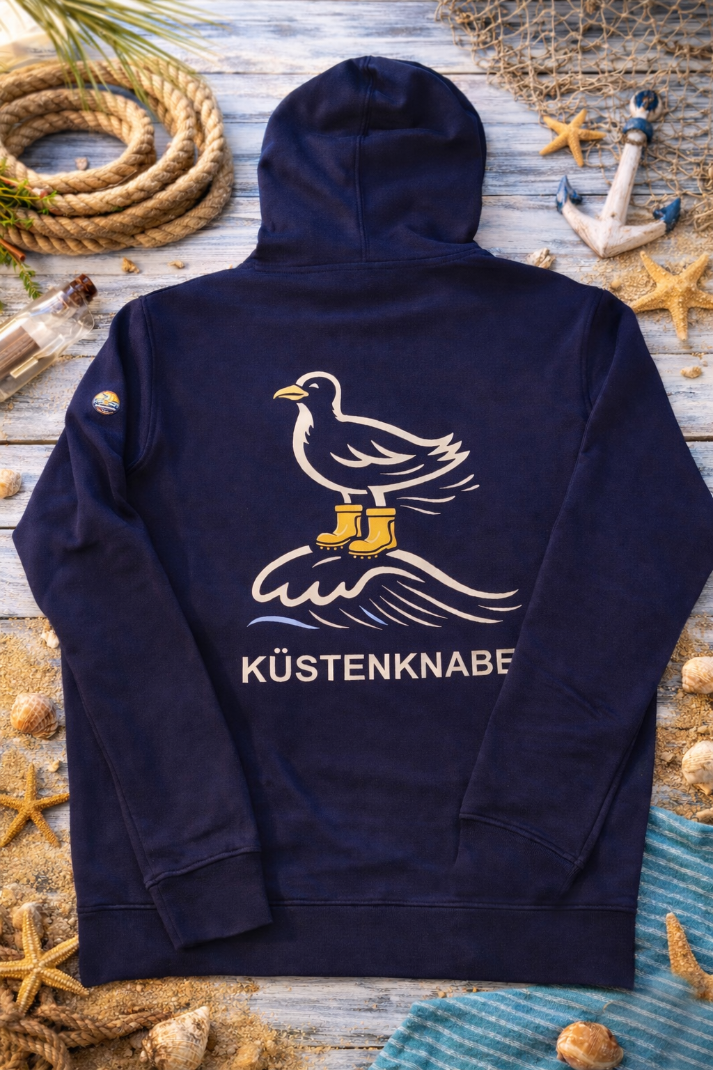 Maritimer Küstenknabe Hoodie Nordsee Ostsee Ostfriesland