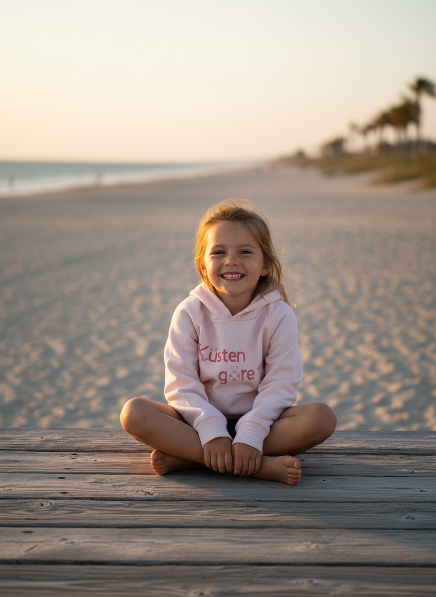 Küstengöre Kinder Hoodie Süßer Küsten Pullover für Mädchen Nordsee Ostsee