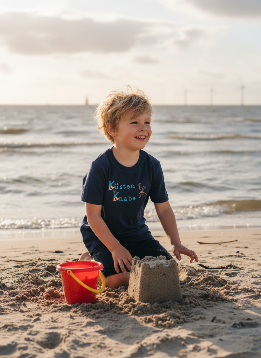 Küstenknabe Kinder T-Shirt Nordsee & Ostsee Shirt für Jungen