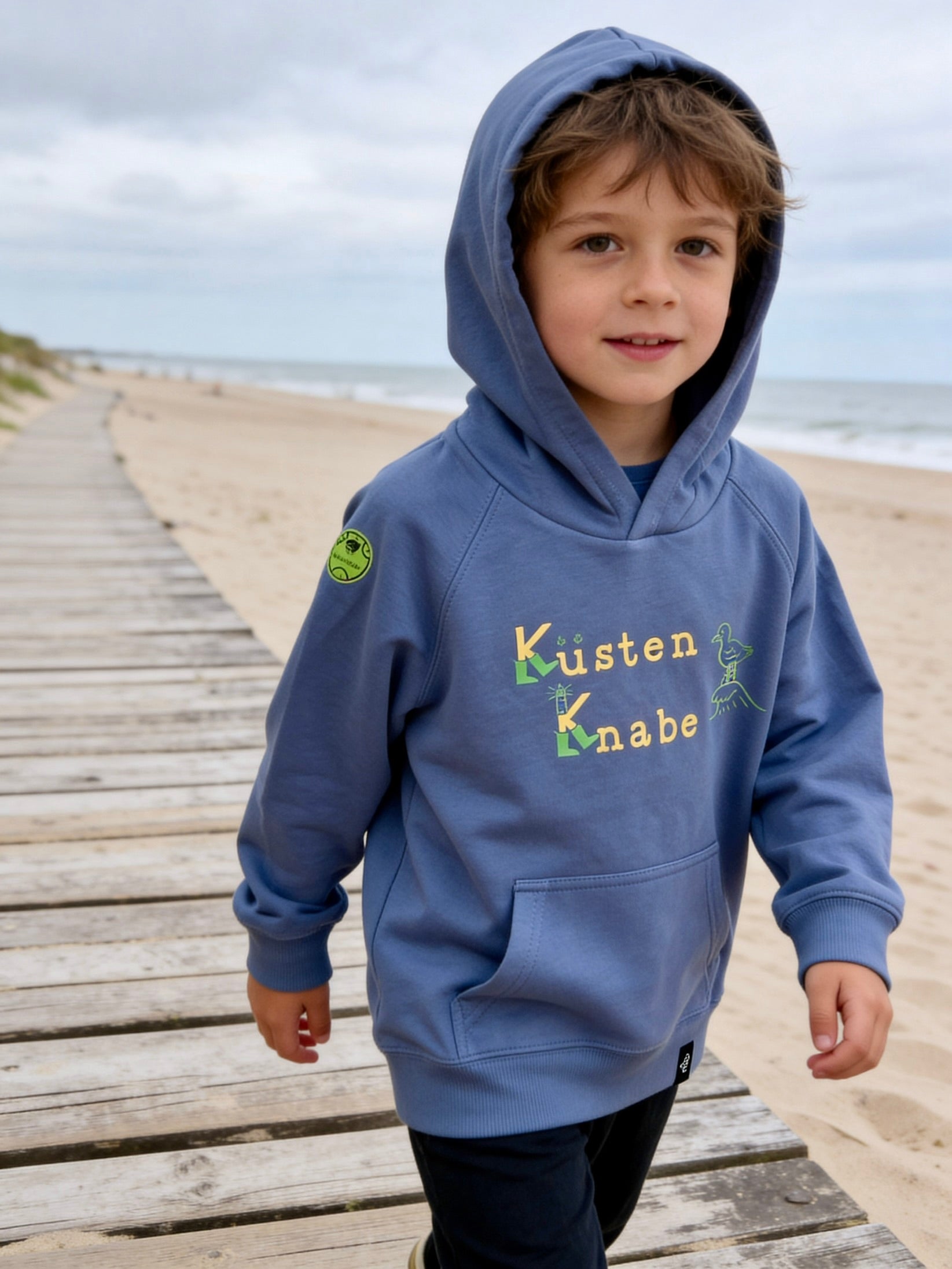 Küstenknabe Kinder Hoodie – Nordsee Ostsee Style Kapuzensweatshirt
