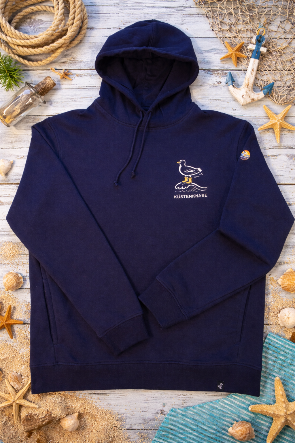 Maritimer Küstenknabe Hoodie Nordsee Ostsee Ostfriesland